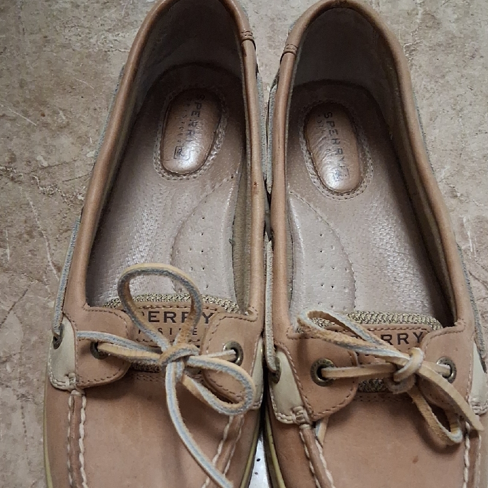 Sperry Light Brown Leather Loafers